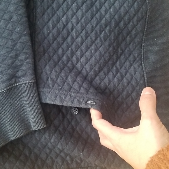 Random Access Quilted Blue Hoodie - Picture 3 of 5